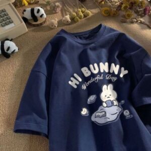 ÁO THUN CỔ TRÒN MÈO ĐÁNG IU